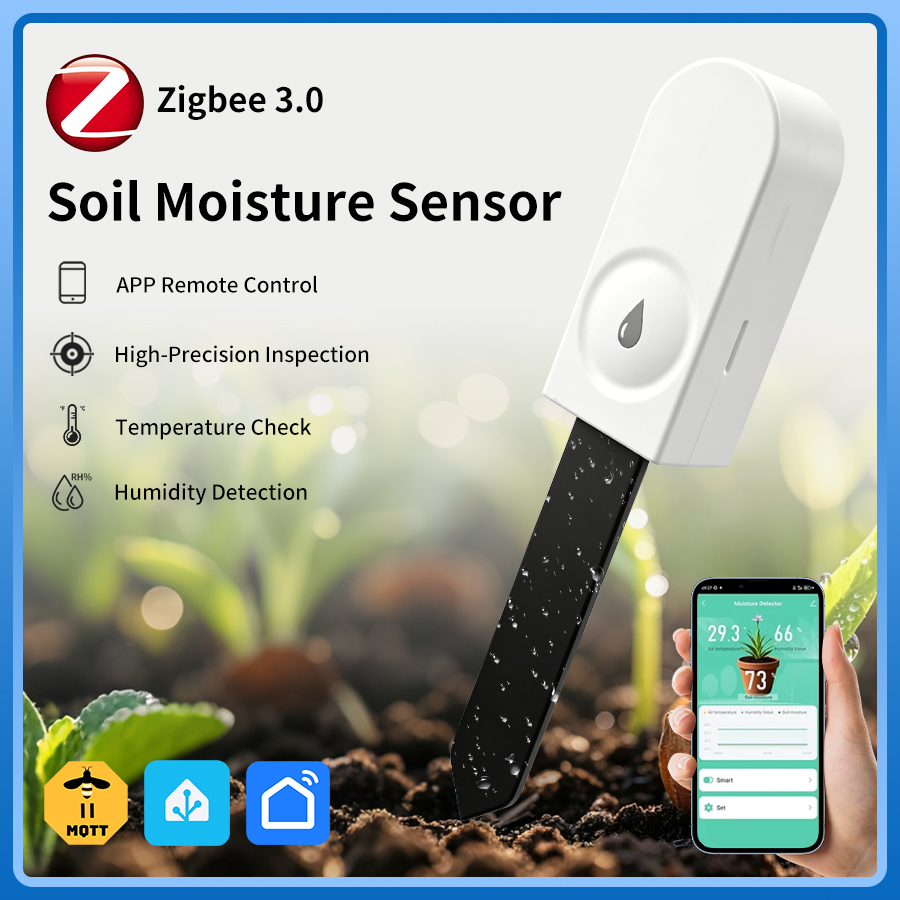 Smart Garden Zigbee - Zigbee 3.0 Akıllı Toprak Nem Sensörü