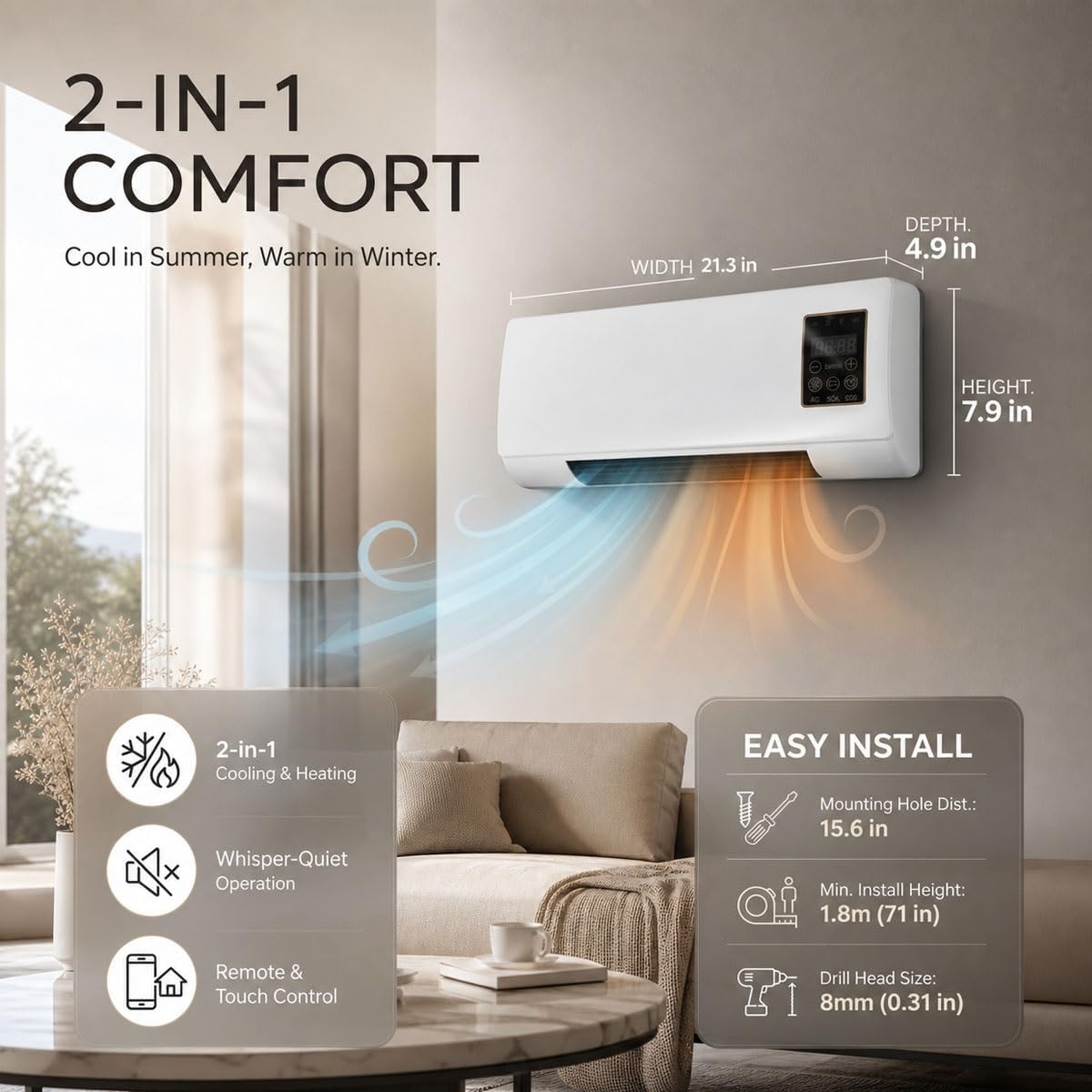 Duvara Monte Edilen Klima Fanı - Smart Garden Offices incelemesi ve fiyatı