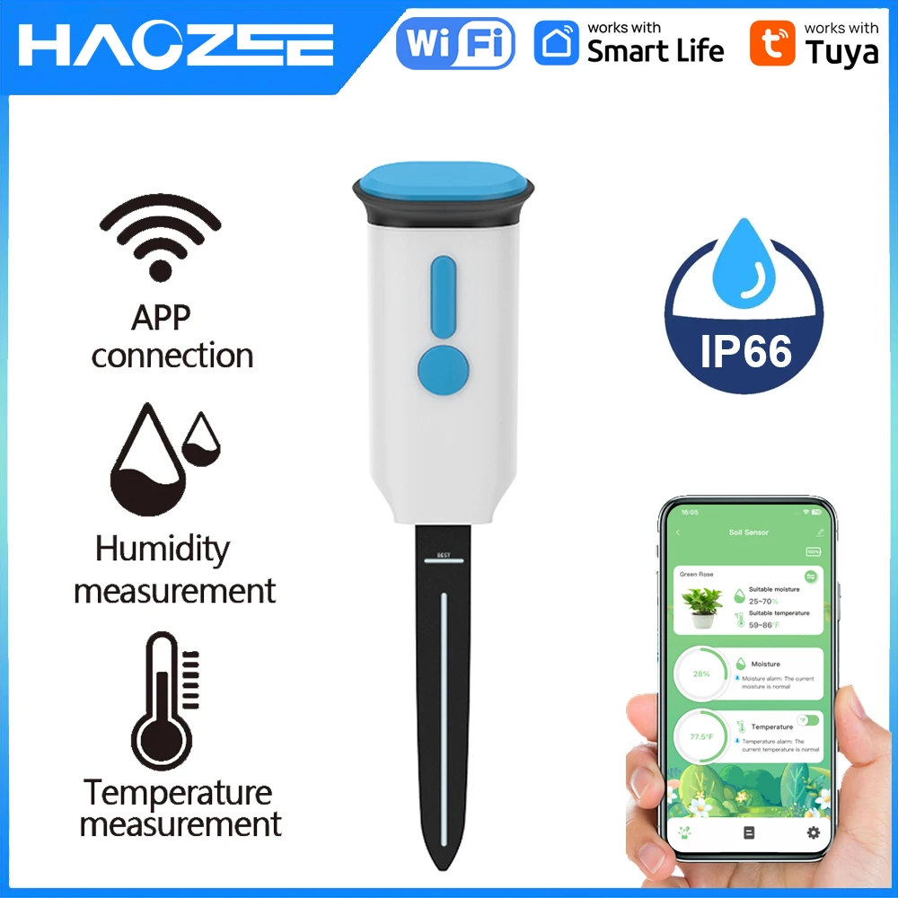 Haozee Tuya Akıllı WiFi Toprak - Smart Garden Monitor incelemesi ve fiyatı