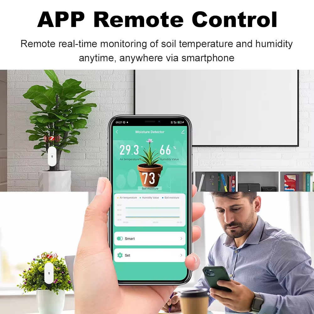 Tuya Zigbee 3.0 Toprak Nem Tes - Smart Garden Zigbee incelemesi ve fiyatı