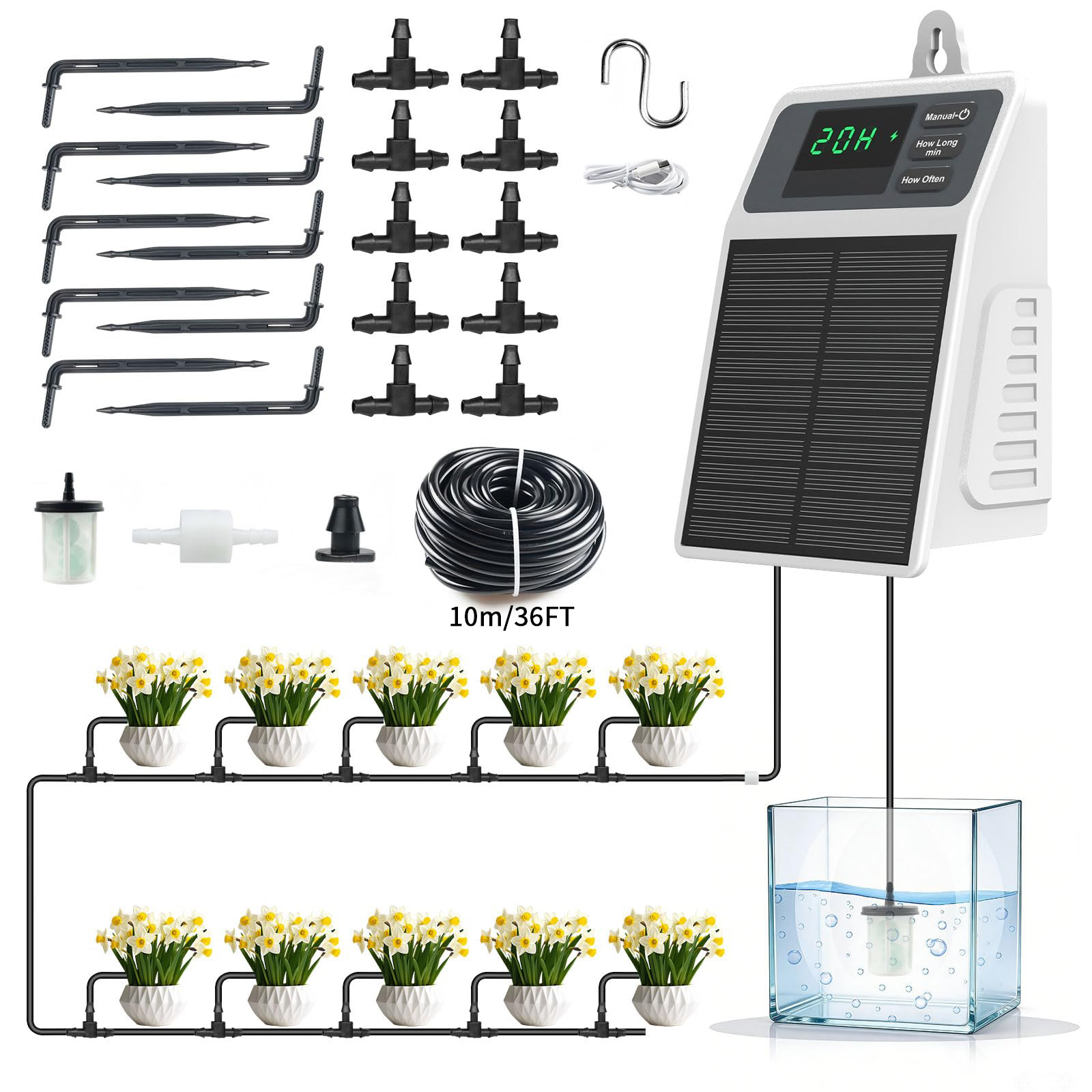 Geliştirilmiş Güneş Enerjili D - Yoocaa Smart Garden incelemesi ve fiyatı